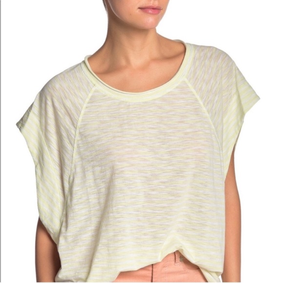 WE THE FREE HALO STRIPED TEE XS OVERSIZED - Picture 1 of 1